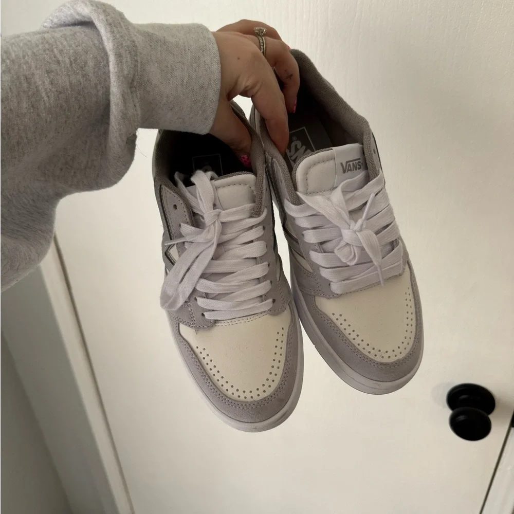 Vans Gray and White Sneakers - Picture 2 of 4